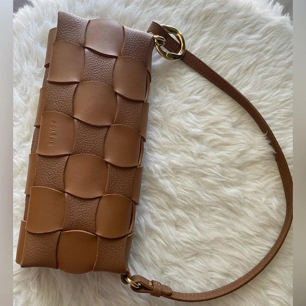 Polene Neiti Clutch Bag in Camel - Picture 9 of 16